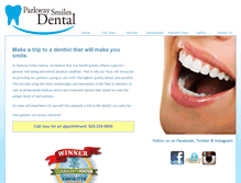 Tablet Screenshot of parkwaysmilesdental.com